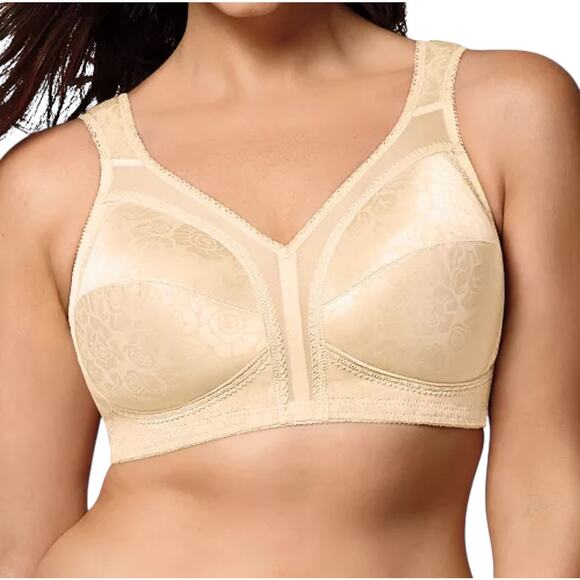 Playtex 18 Hour 4693 Wireless Bra 42DD Beige Full Coverage Comfort Support - Picture 4 of 4